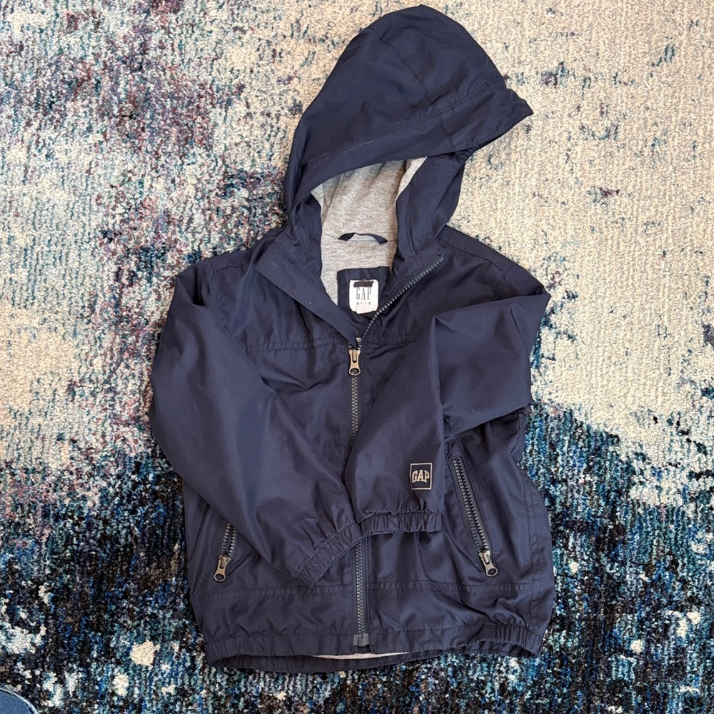 GAP Navy Hooded Rain Shell Jacket for Kids